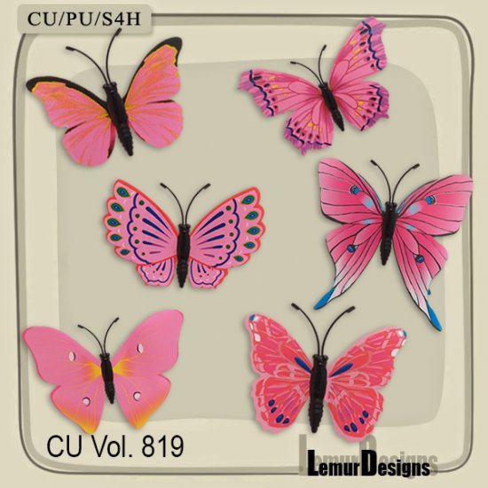 CU Vol. 819 Butterflies - Click Image to Close