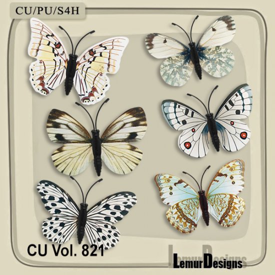 CU Vol. 821 Butterflies - Click Image to Close