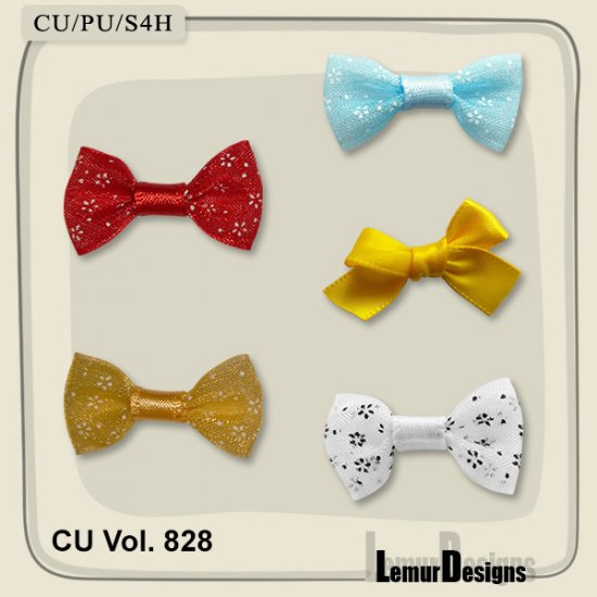 CU Vol. 828 Bows by Lemur Designs - Click Image to Close