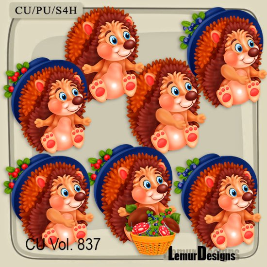 CU Vol. 837 Hedgehog by Lemur Designs - Click Image to Close