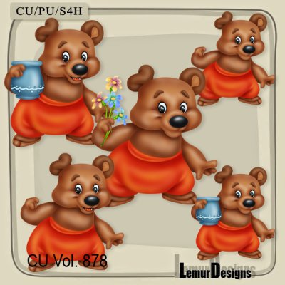 CU Vol. 878 Bear by Lemur Designs