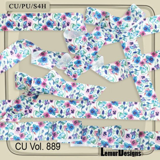 CU Vol. 889 Ribbons Lemur Designs - Click Image to Close