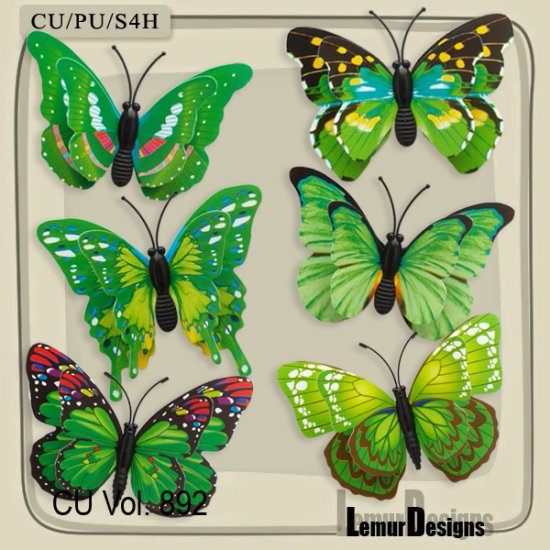 CU Vol. 892 Butterfly by Lemur Designs - Click Image to Close