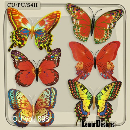 CU Vol. 898 Butterfly by Lemur Designs - Click Image to Close