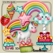 CU Vol. 904 Rainbow Unicorn by Lemur Designs