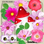 CU Vol. 913 Autumn Fall Flowers by Lemur Designs