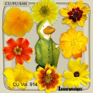 CU Vol. 914 Autumn Fall Flowers by Lemur Designs