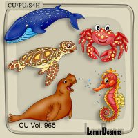 CU Vol. 965 Sea animals by Lemur Designs