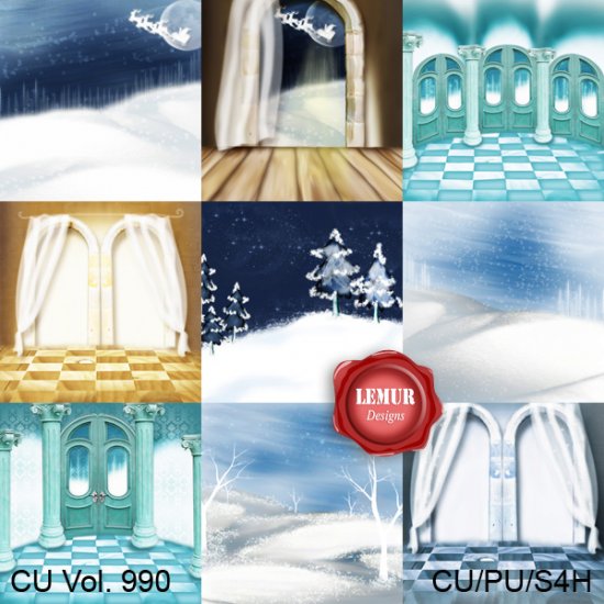 CU Vol. 990 Winter Papers by Lemur Designs - Click Image to Close