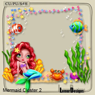 Mermaid Cluster 2 by Lemur Designs