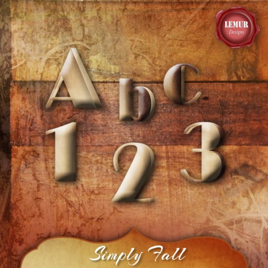 Simply Fall Alpha by Lemur Designs - Click Image to Close