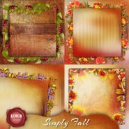 Simply Fall Staked Papers by Lemur Designs
