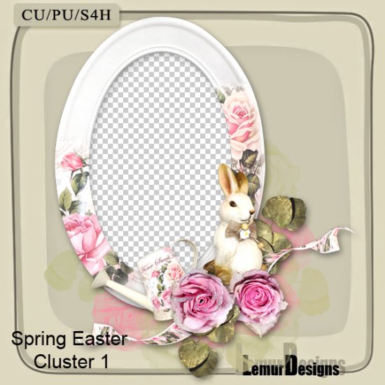 Spring Easter Cluster 1 by Lemur Designs - Click Image to Close