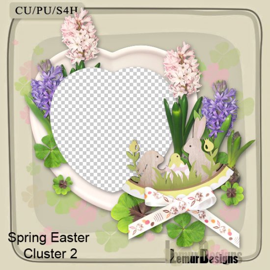Spring Easter Cluster 2 by Lemur Designs - Click Image to Close
