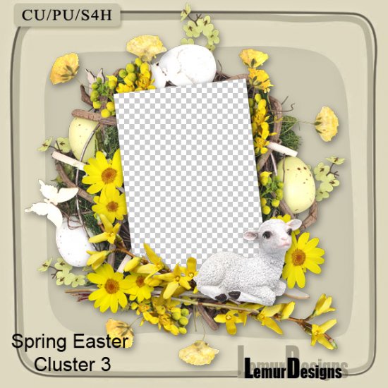 Spring Easter Cluster 3 by Lemur Designs - Click Image to Close