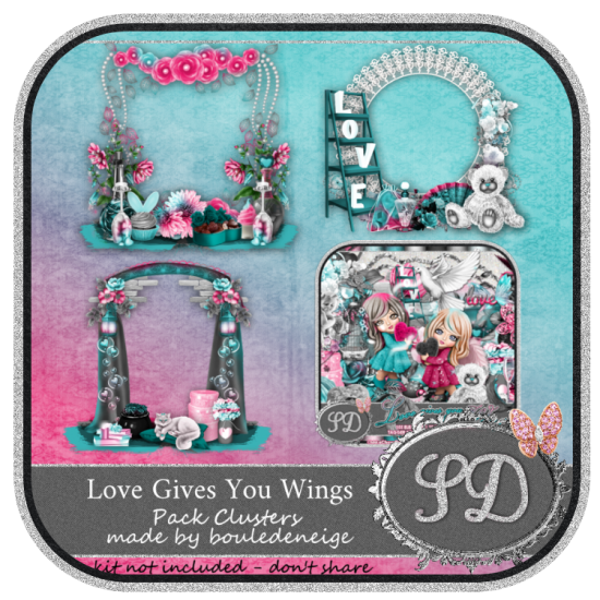 Love Gives You Wings Clusters - Click Image to Close