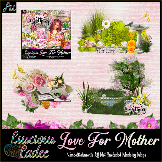 Love For Mother Embellishments - Click Image to Close