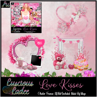 Love Kisses Cluster Frames