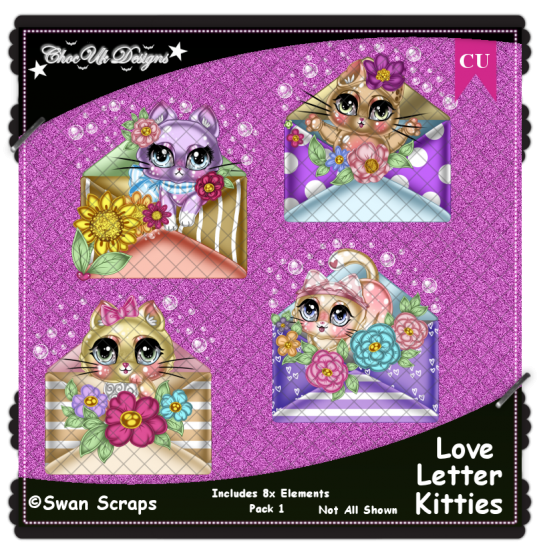 Love Letter Kitties Elements CU/PU Pack 1 - Click Image to Close