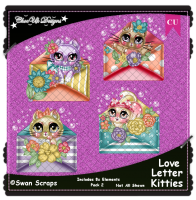 Love Letter Kitties Elements CU/PU Pack 2