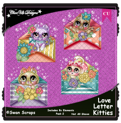 Love Letter Kitties Elements CU/PU Pack 2