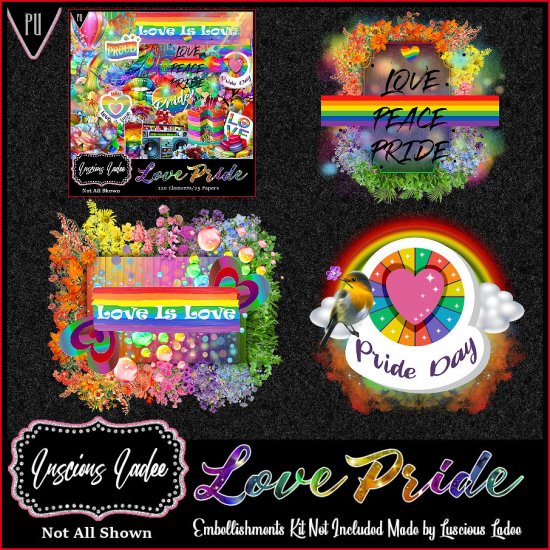 Love Pride Embellishments - Click Image to Close