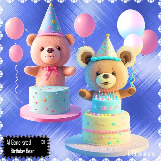 AI - Birthday Bear - Click Image to Close