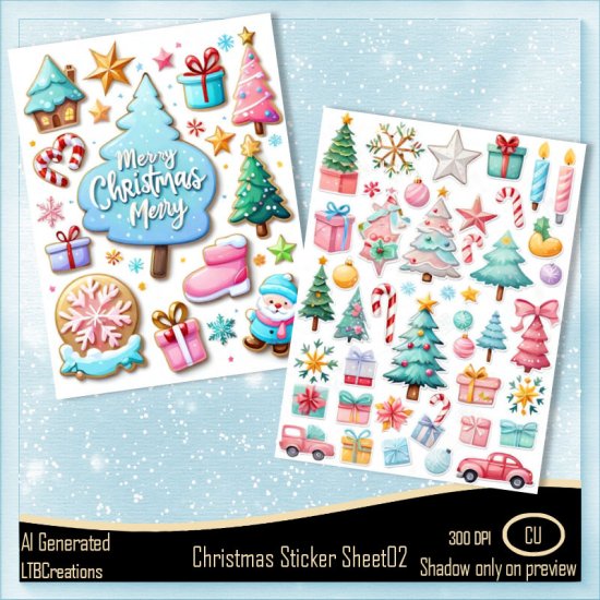 AI - Christmas Sticker Sheet02 - Click Image to Close