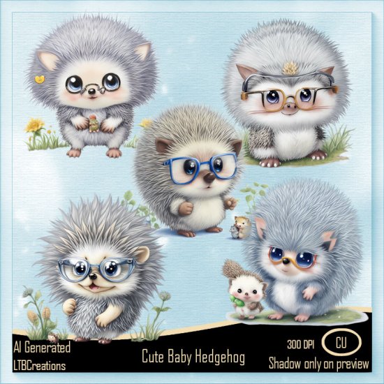 AI - Cute Baby Hedgehog - Click Image to Close
