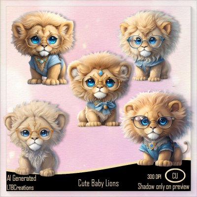 Ai - Cute Baby Lions