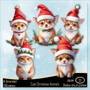 AI - Cute Christmas Animals