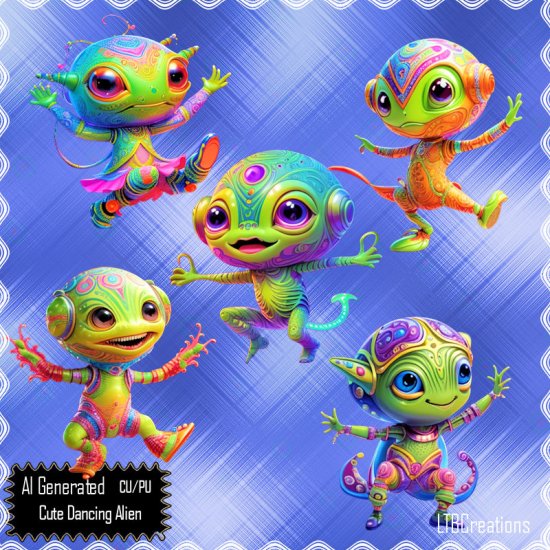 AI - Cute Dancing Alien - Click Image to Close