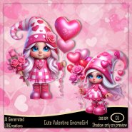 AI - Cute Valentine Gnome Girl