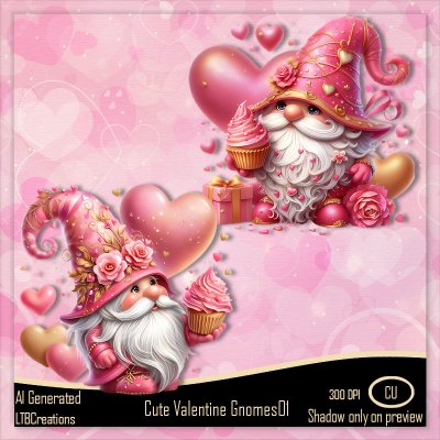 AI - Cute Valentine Gnomes01