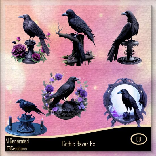 AI - Gothic Raven - Click Image to Close