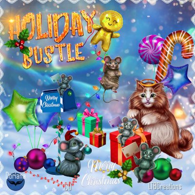 Holiday Bustle by Doriana