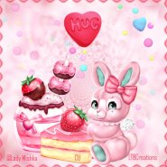 Pink Bunny by Lady Mishka