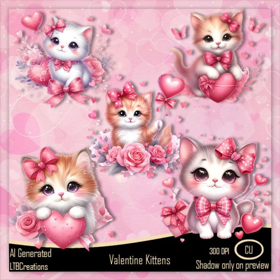 AI - Valentine Kittens - Click Image to Close