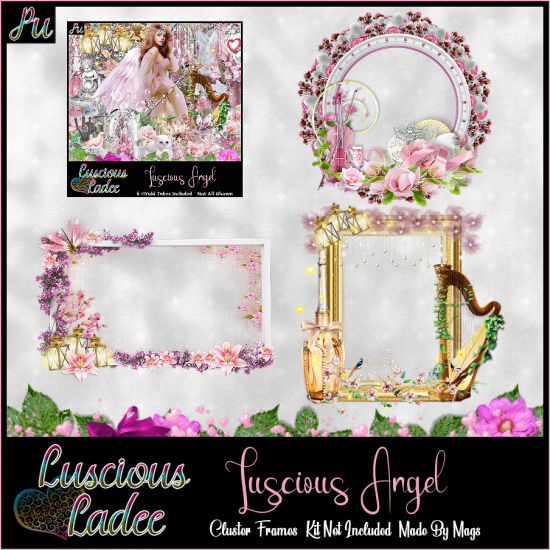 Luscious Angel Cluster Frames - Click Image to Close