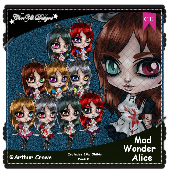Mad Wonder Alice CU/PU Pack 2 - Click Image to Close