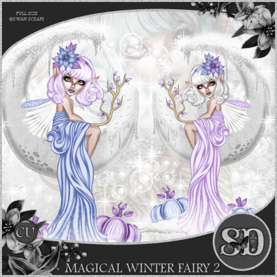 Magical Winter Fairy 2 CU - Click Image to Close