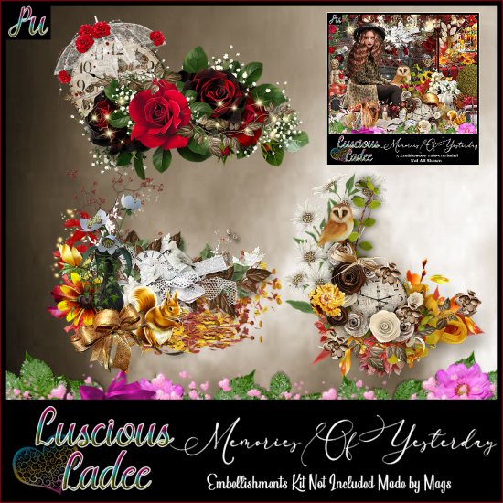 Memories Of Yesterday Embellishments - Click Image to Close