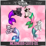 Mermaid Cats 01 CU