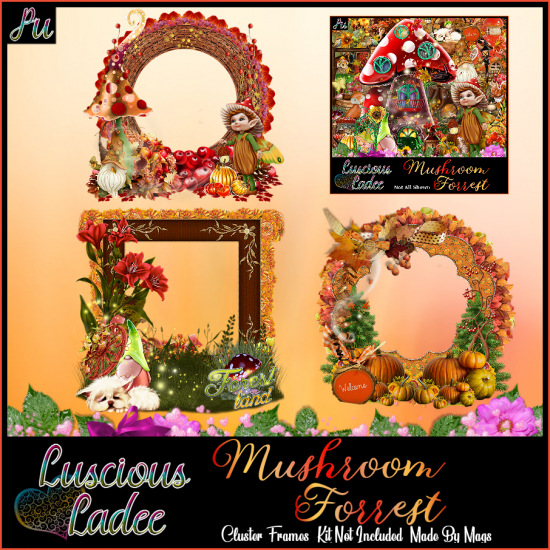 Mushroom Forrest Cluster Frames - Click Image to Close