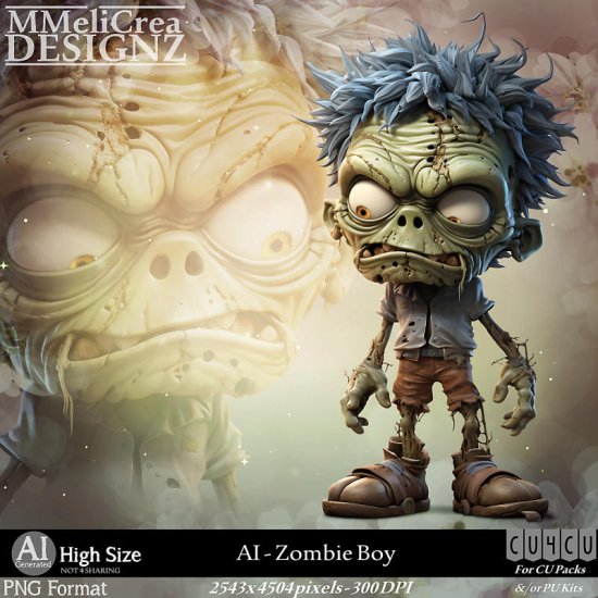 AI - CU4CU - Zombie Boy (CU4CU/PNG) - Click Image to Close