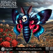 AI - CU Dead's Head Butterfly (CU4PU/PNG)