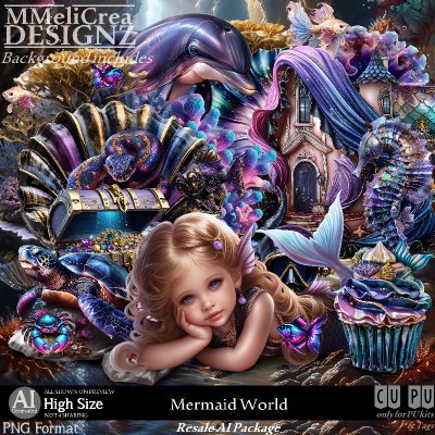 AI - RPACK - Mermaid World (CU4PU/PNG)