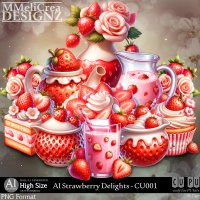 AI - Strawberry Delights - CU001 (CU4PU/PNG/PACK)