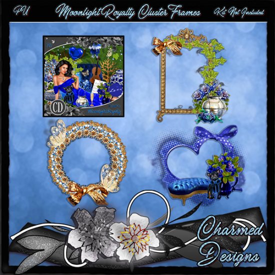Moonlight Royalty Cluster Frames - Click Image to Close