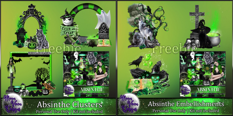 FREEBIE - Absinthe Clusters - Click Image to Close